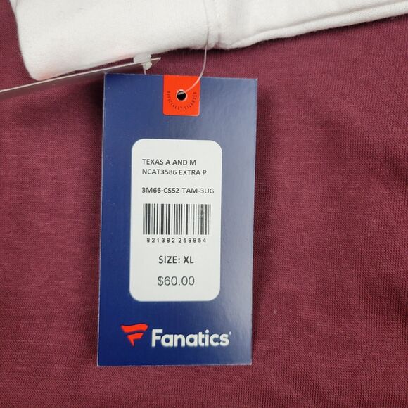 Fanatics Texas A&M Aggies Mens XL Sweatshirt Extra Point Hoodie Maroon NCAA SEC - Picture 9 of 15